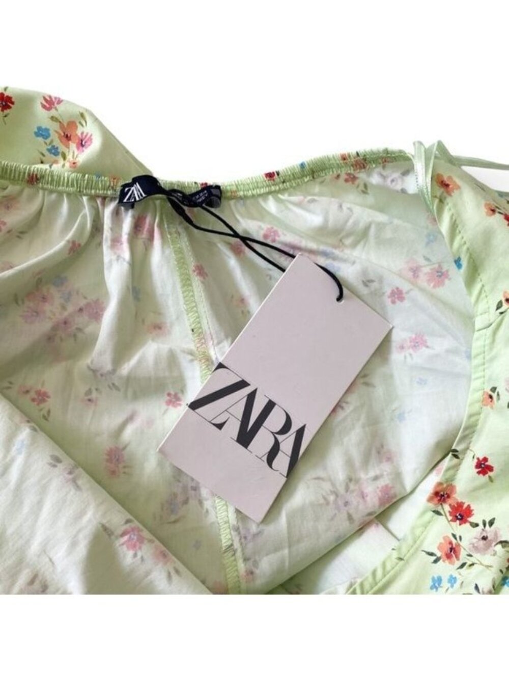 ZARA Floarl Print Halter Midi Dress  Size XS,  NWT - Picture 13 of 14